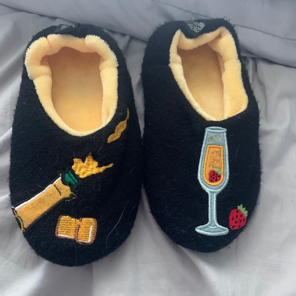 Champagne slippers